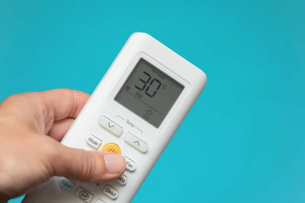 white air conditioner remote control with temperature mode for heat