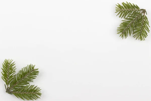 Kerstmis kader op witte achtergrond — Stockfoto