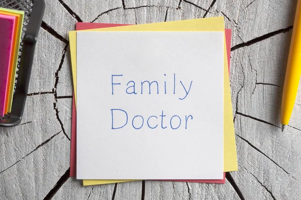 Family Doctor written on a note