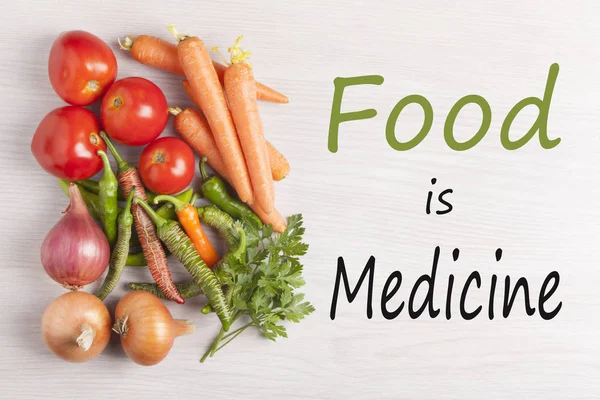Eten is geneeskunde — Stockfoto