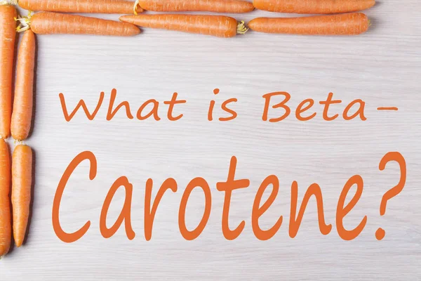 What is Beta Carotene — Stock Photo, Image