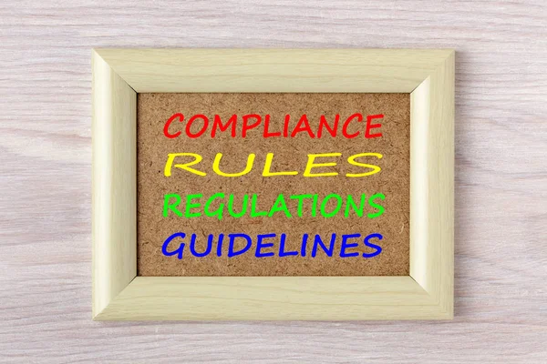 Compliance Rules Regulations Guidelines Concept