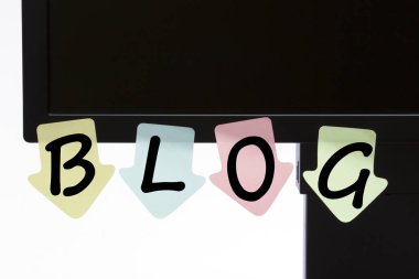 Renkli çıkartmalar konsepti üzerine yazılmış Blog
