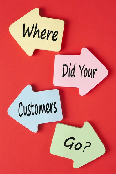 Where Did Your Customers Go Concept — Stock Photo, Image