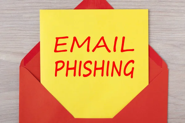 Concepto de advertencia de phishing por correo electrónico — Foto de Stock