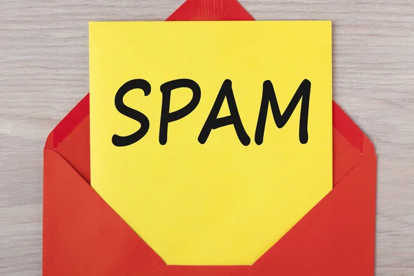 Spam írt levél koncepció — Stock Fotó