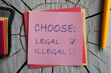 Yasal ve yasadışı seç