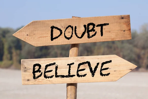 Belief Doubt Concept — Stock Photo, Image