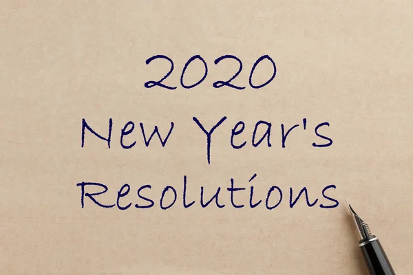 Resoluciones de Año Nuevo 2020 — Foto de Stock