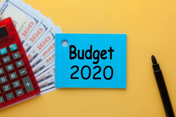 Koncepcja budżetu na rok 2020 — Zdjęcie stockowe