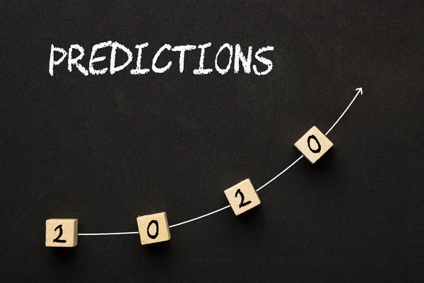 Conceito de previsões 2020 — Fotografia de Stock
