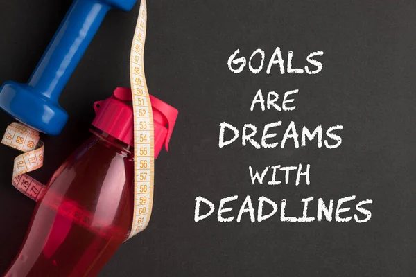 A célok álmok és határidők. — Stock Fotó