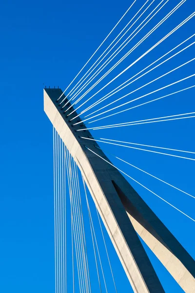 Particular View Franjo Tudman Bridge Dubrovnik Croatia Optical Lines — Stock Photo, Image