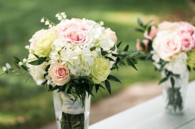 Törenden önce gelin buketi