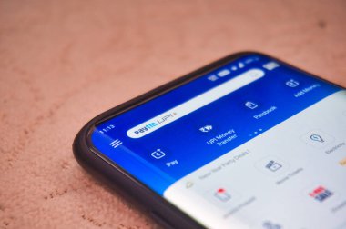 Android üzerinde Paytm Mobil Uygulamasının Arayüzü