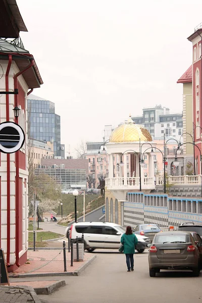 Vista Del Mirador Desde Una Pequeña Calle Centro Ryazan — Foto de Stock