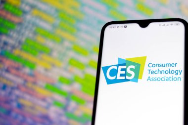 15 Şubat 2020, Brezilya. Bu resimde Uluslararası Tüketici Elektronik Gösterisi (Ces) logo uygulaması bir akıllı telefonda görüntülenir