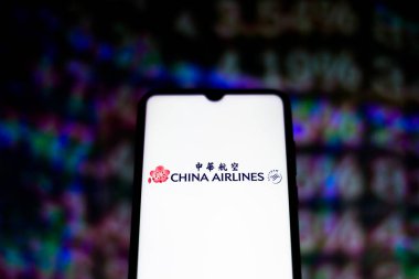 20 Nisan 2020, Brezilya. Bu resimde Çin Havayolları logosu akıllı bir telefonda sergileniyor..