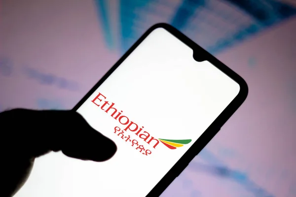 April 2020 Brasilien Auf Dieser Foto Illustration Ist Das Ethiopian — Stockfoto