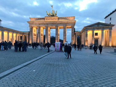 The Brandenburger Tor in the city centre of Berlin