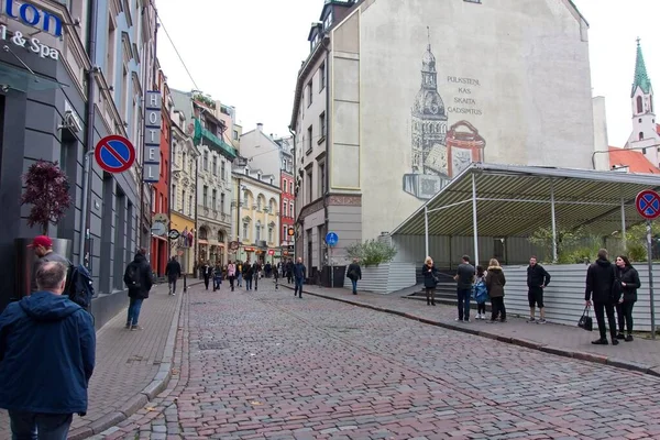 Centrum města Riga v Lotyšsku — Stock fotografie