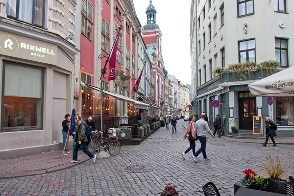 Centrum města Riga v Lotyšsku — Stock fotografie