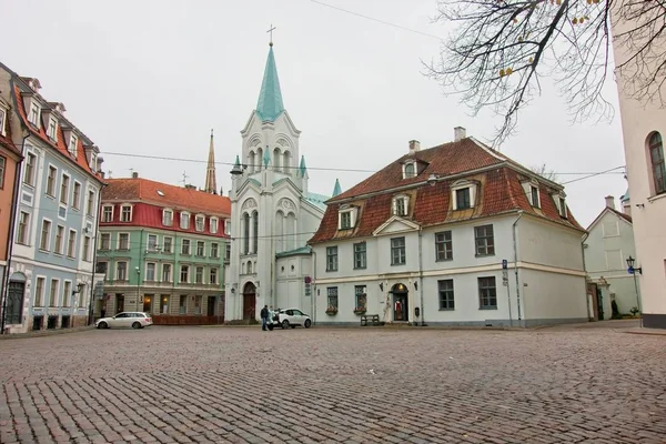 Centrum města Riga v Lotyšsku — Stock fotografie