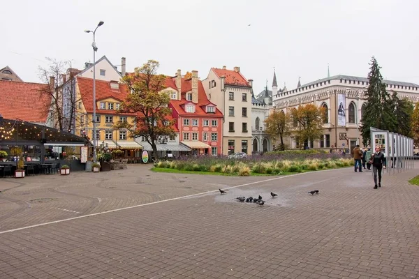 Centrum města Riga v Lotyšsku Stock Fotografie