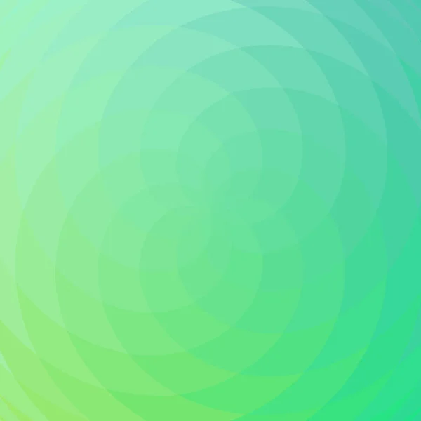 Fond vert abstrait, vagues croisées en spirale — Image vectorielle