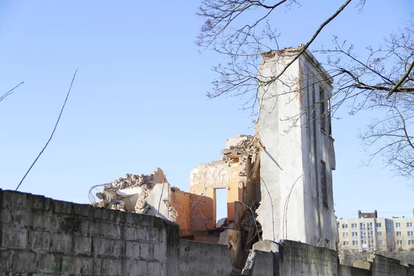 Demolition Old Building — Stock Photo, Image