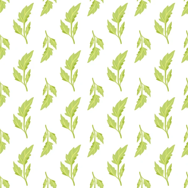 Vector pétalo verde hojas rayas patrón sin costuras — Archivo Imágenes Vectoriales