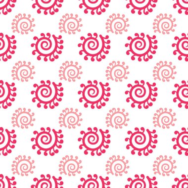 Vektör pembe koru element çizgileri pürüzsüz desen