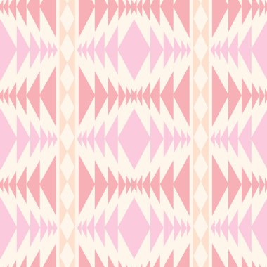 Vektör pastel pembe, şeftali rengi geometrik kabile
