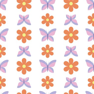 Menekşe renginde turuncu bir çiçek