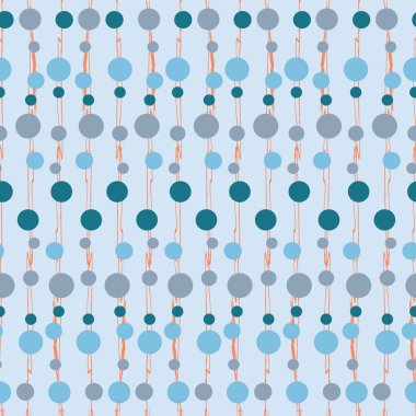 Soyut pastel mavi, lav ve gri vektör polka noktalarının arkaplanı pürüzsüz.