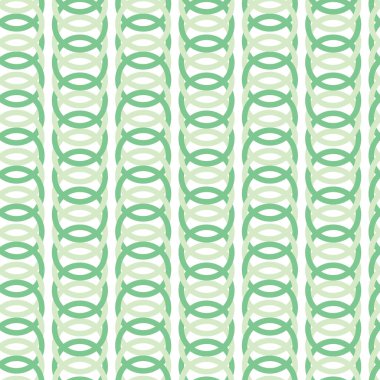 Soyut pastel yeşil vektör çemberi halkaları pürüzsüz desen arkaplanı