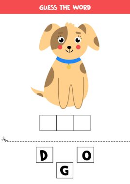Puzzle Word Dog Free Vector Eps Cdr Ai Svg Vector Illustration Graphic Art