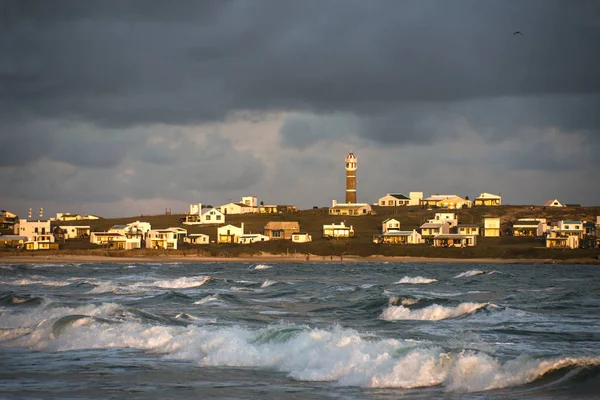 Deniz feneri cabo polonio, rocha, uruguay — Stok fotoğraf