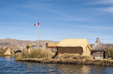 uros yüzen Adaları, titicaca Gölü, peru-Bolivya-