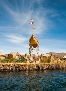 Uros - Floating Islands, Titicaca, Peru clipart