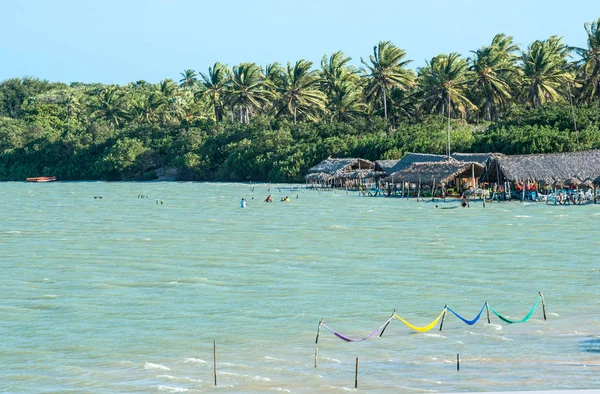 Lagün Tatajuba yukarıdan, Jericoacoara, Ceara devlet, Brezilya 