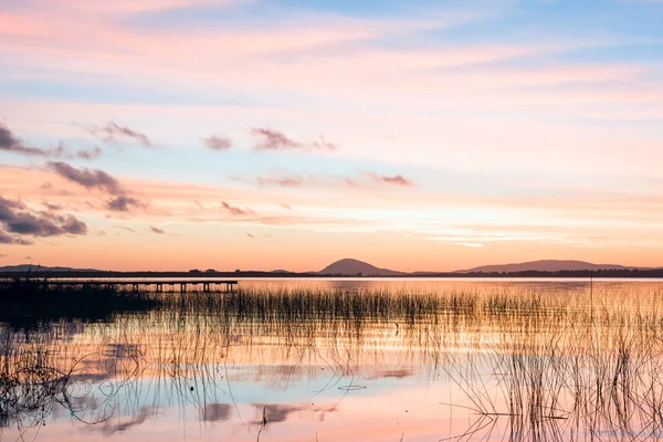 Willow Lake, the largest water body in the Maldonado Department — Stock Photo, Image