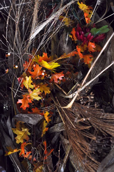Fall Leaves Decoration Background — Stock Photo, Image