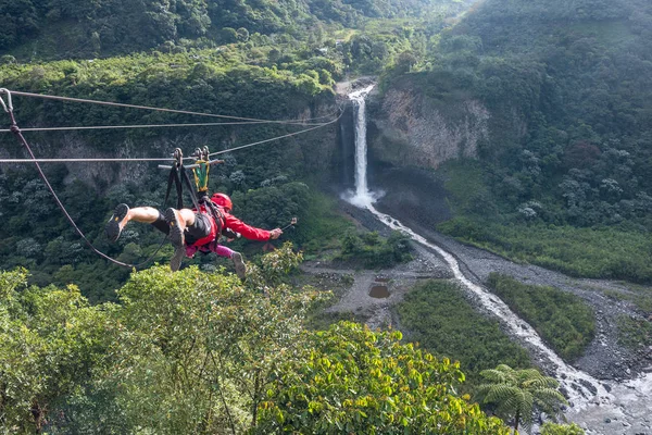 Rota das cascatas, Banos, Equador — Fotografia de Stock
