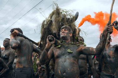 Bloco da Lama in Paraty, Rio de Janeiro State, Brazil Carnival clipart