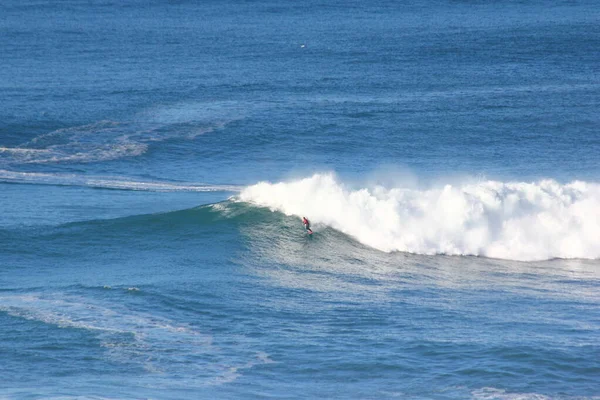 Nazare Portugal Dezembro 2019 Surfistas Ondas Gigantes Nazar Portugal Podem — Fotografia de Stock