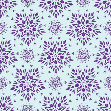 Etnik, pürüzsüz desenli süs. Vektör resmi.