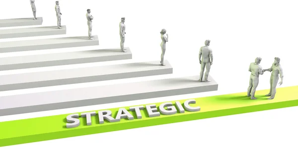 Estratégico como concepto — Foto de Stock