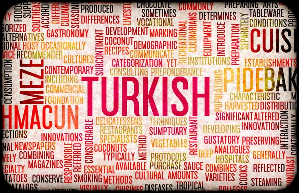 Турецька продовольство меню — стокове фото