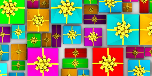 Sarılmış hediyeler kavramı — Stok fotoğraf